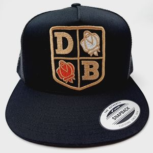 David Brown Tractor Embroidered Patch Flat Bill Trucker Mesh Snapback Cap Hat B…